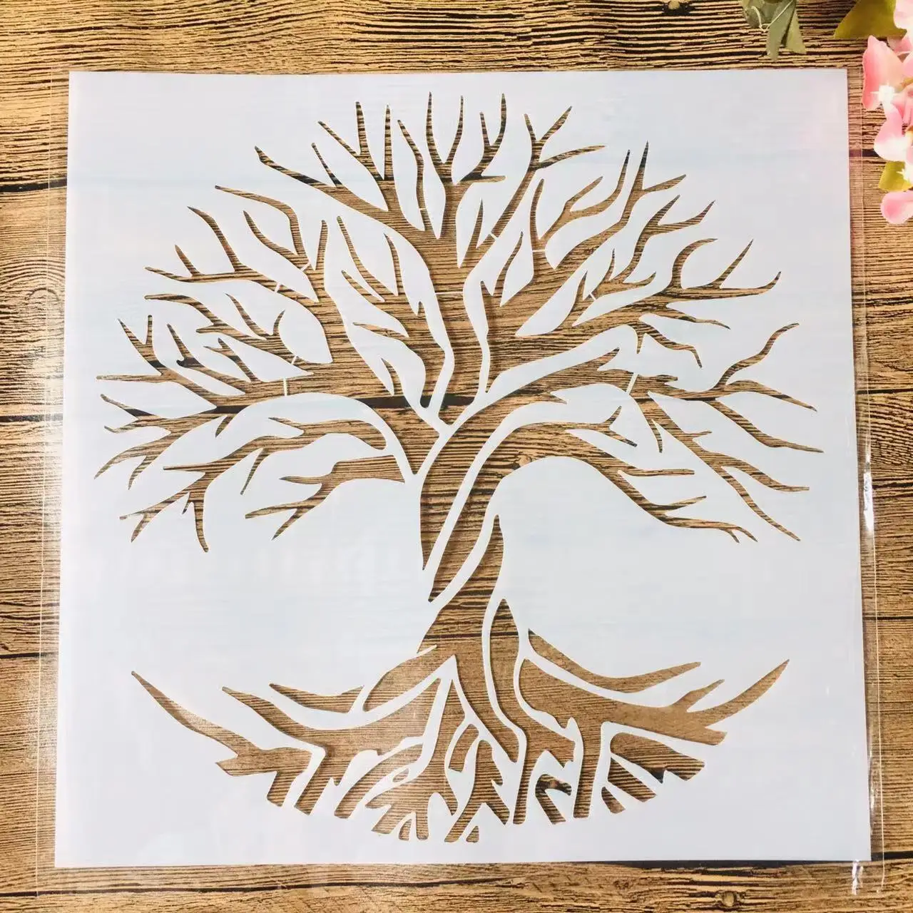 30*30cm Big Mandala Tree Branches DIY Layering Stencils Wall Painting Scrapbook Coloring Embossing Album Decorative Template