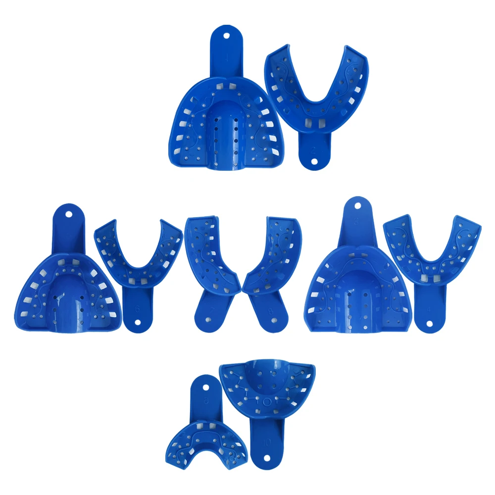 

Dental plastic impression tray impression metal Dental Impression Trays Colour Teeth Holder Sterilizable Lab Dentist Supplies