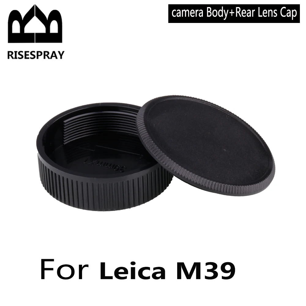 wholesale  M39 Rear Lens Cap / Camera Body Cap Set Plastic Black for All M39 (M39x1) mount cameras and lenses