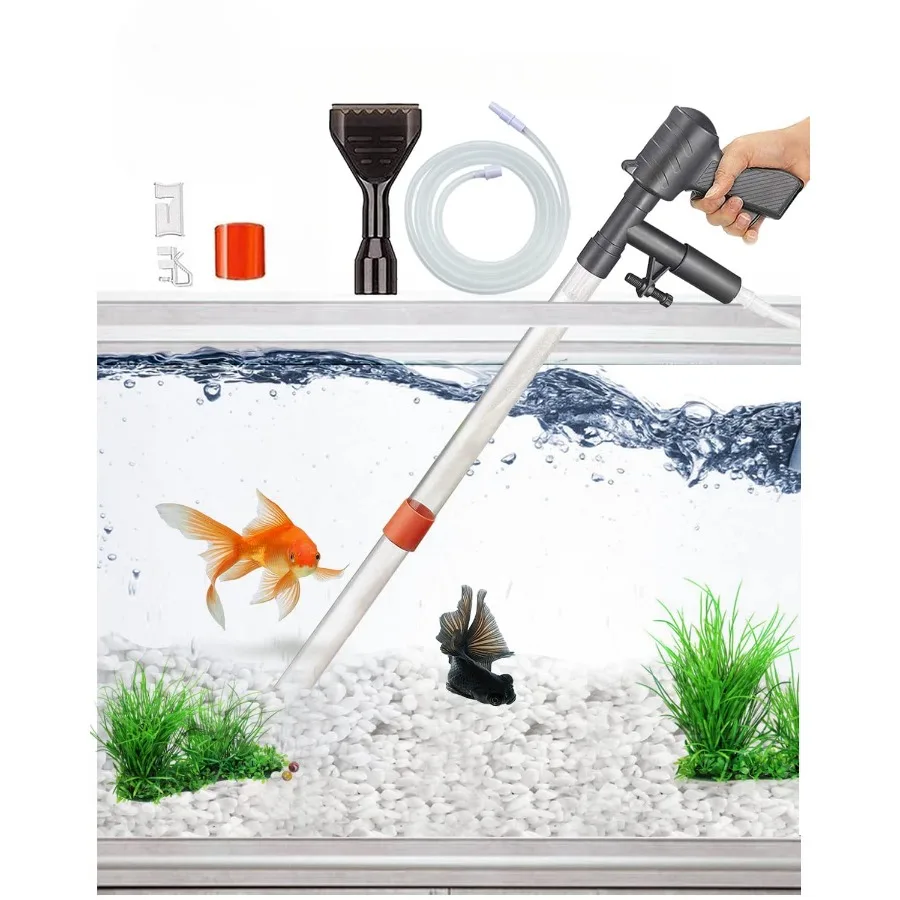 

Manual Water Changer Fish Tank Cleaning Tool Aquarium Sand Gravel Cleaner Siphon Principle Fish Tank Accessories