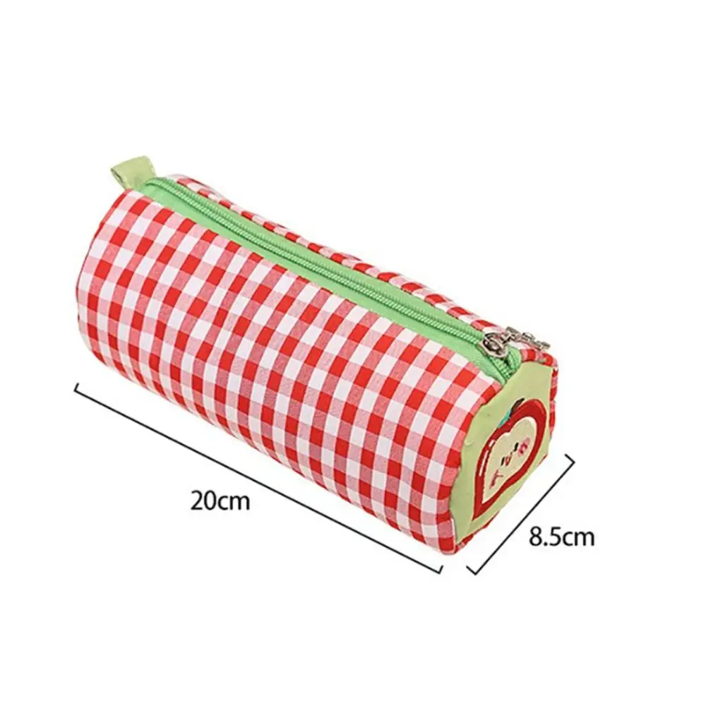 Multifunctional Cake Roll Pillow Shape Pen Bag Three-Layer Large Capacity Stationery Bag Pen Box Student Gift