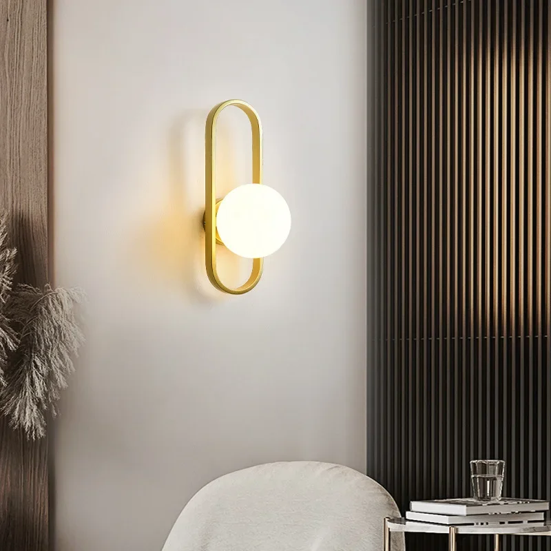 

LED Wall Lamp For Luxury Living Room Bedroom Bedside Corridor Aisle Light Hotels Background Home Decorative Wall Sconce