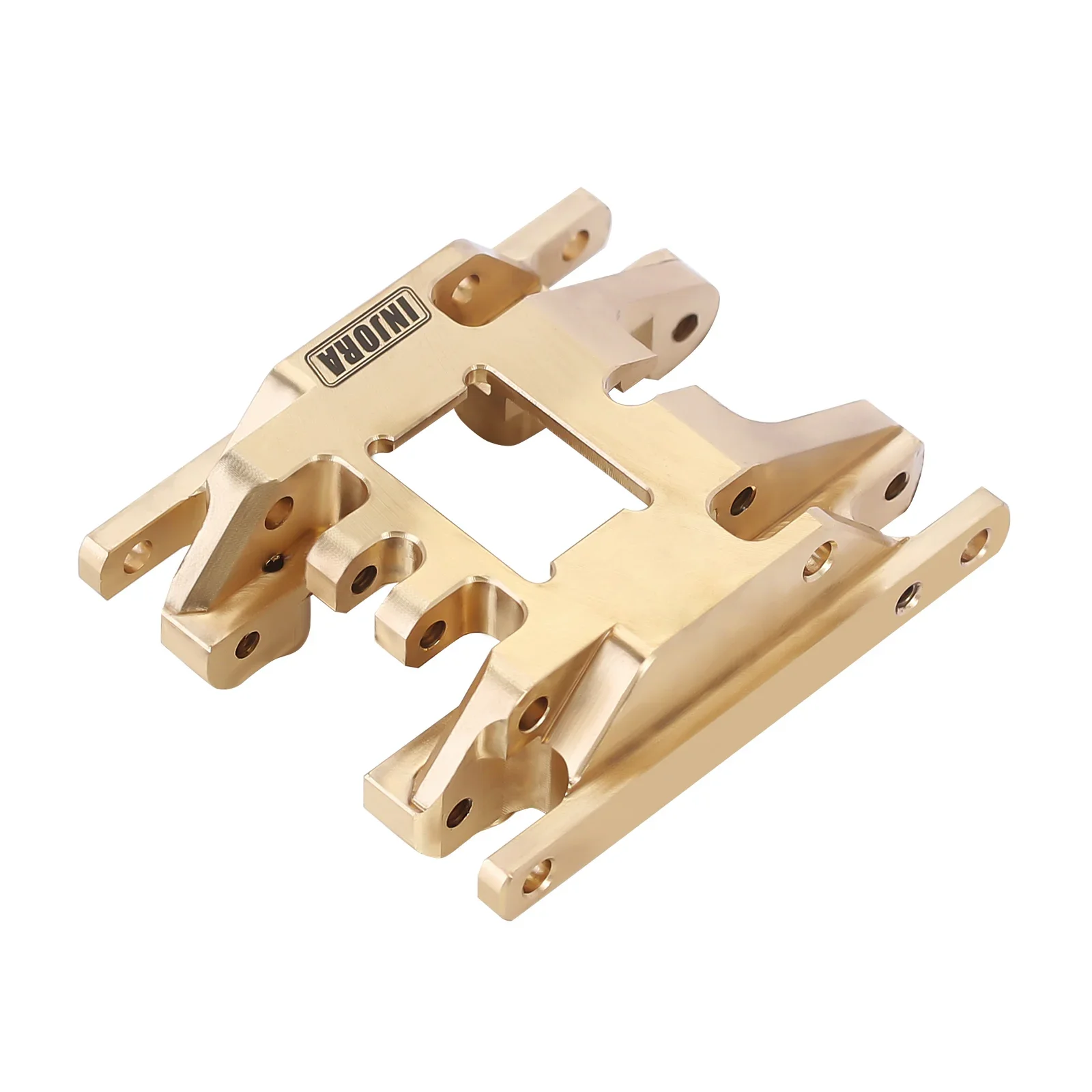 INJORA Brass Skid Plate Transmission Mount for 1/18 RC Crawler TRX4M Upgrade Parts  4M-67