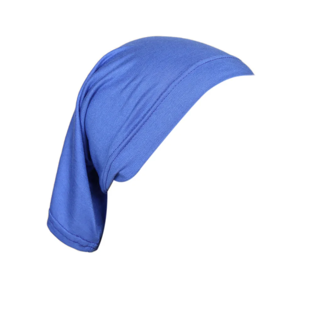 Modal Inner Hijab Cap Base Hat High Elasticity Solid Color Breathable Muslim Hijabs Head Scarf Headwraps for Women Islam Turban