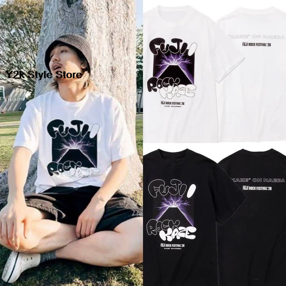 Fujii Kaze / ふじい かぜ Cotton T-shirt 2026 Fuji ROCK FUJII KAZE