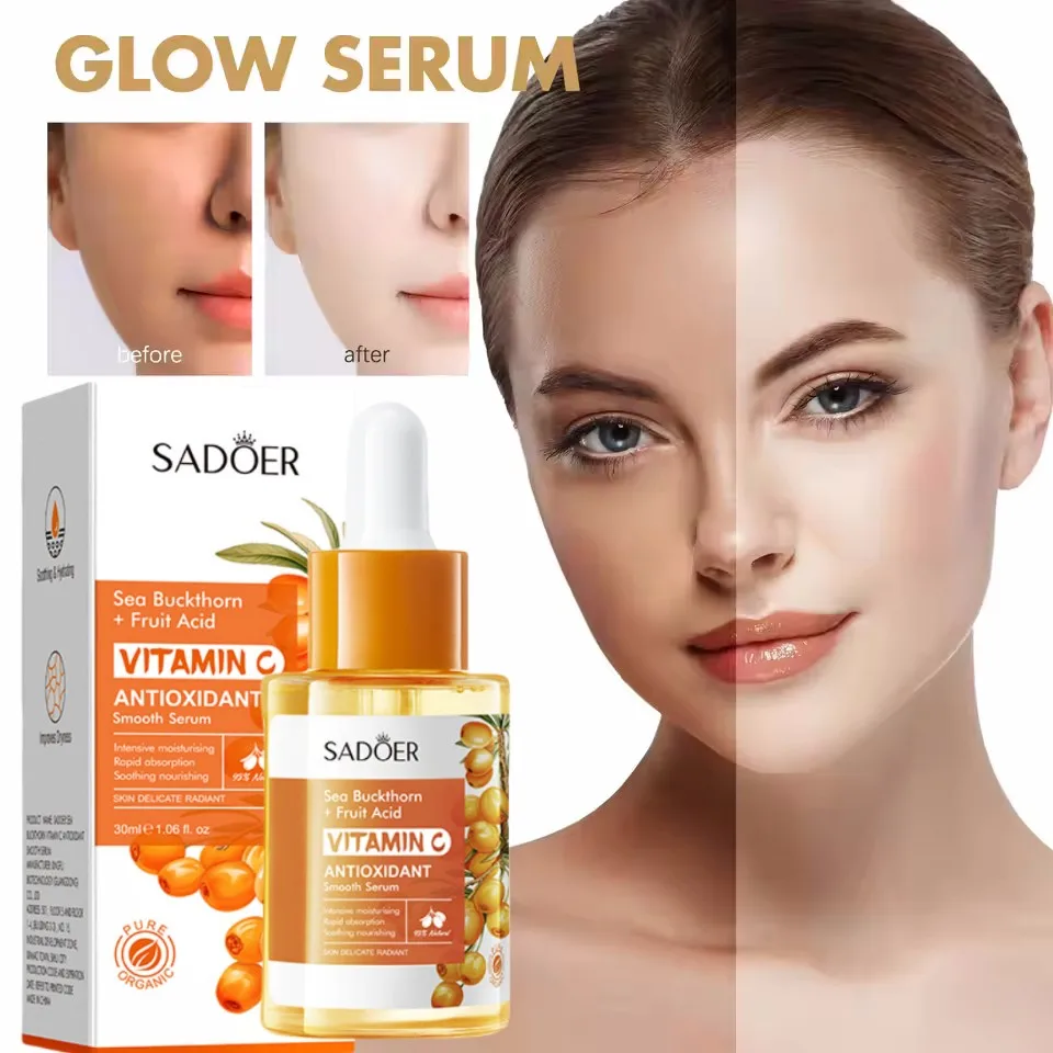 

Sea Buckthorn Brightening Serum Glowing Essence Antioxidant Light Spots Melanin Correction Moisturizing Nourish Korean Skin Care