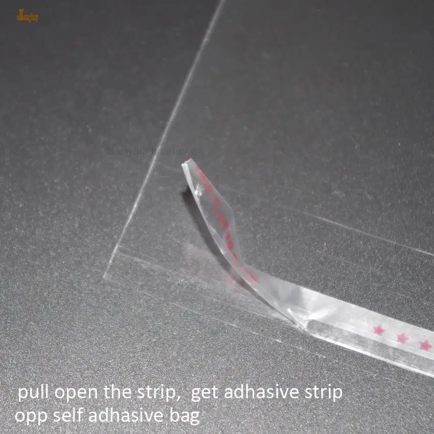 200pcs 14x18/13x20/11x24/13x22/12x24/13x24/15x30/18x27cm Cellophane Transparent Plastic gift OPP Self Adhesive Seal Packing bags