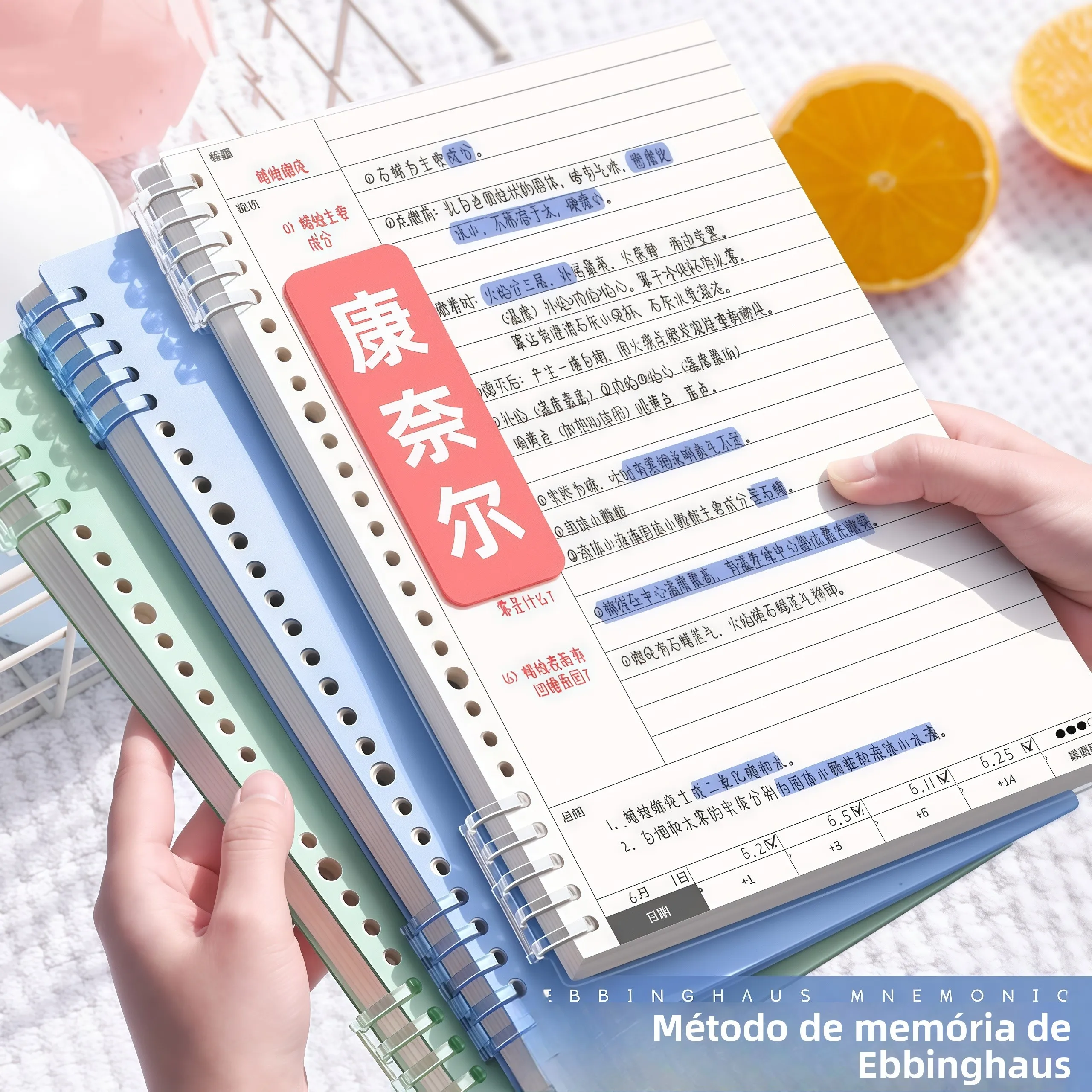 cornell-notebook-loose-leaf-b5-square-grid-detachable-a4-paper-for-efficient-learning-memory-method-reading-note-taking-busin