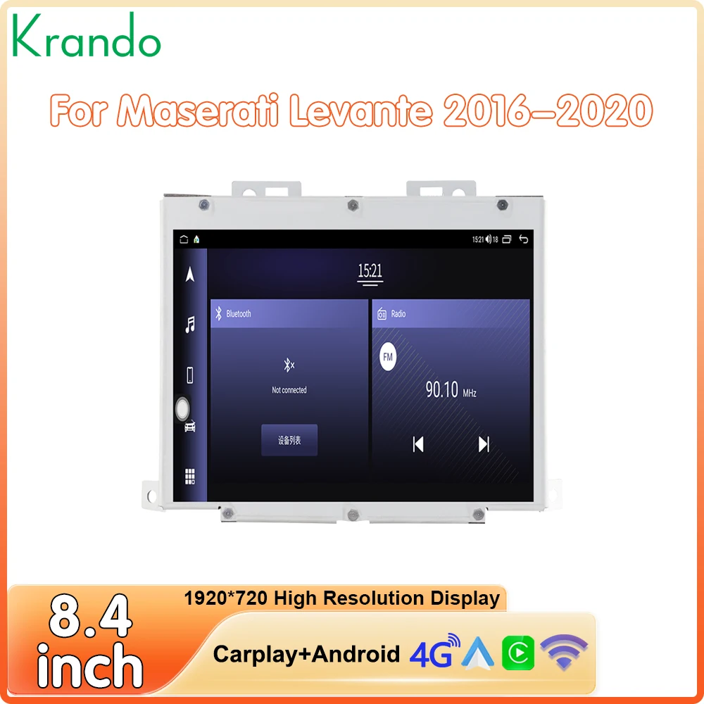 Krando 8.4'' Android Head Unit for Maserati Levante 2016 - 2020 Car Radio Wireless Carplay Multimedia Navigation GPS