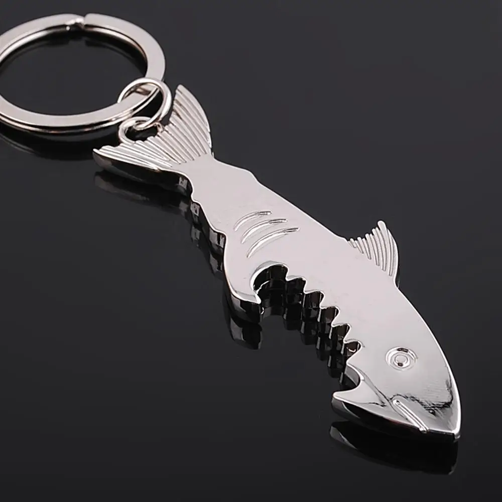 Creative Beer Bottle Opener Keychain Shark Style Kitchen Wine Accessories Wedding Party Favor Gifts for Guests Car Bag Ornament