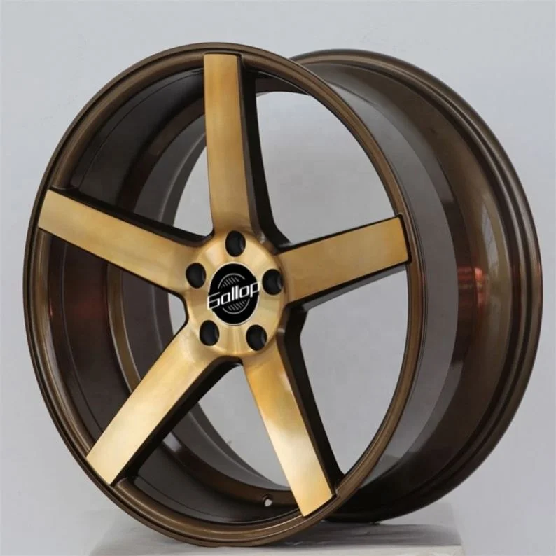 Gallop 20 Inch 15~40 New Aftermarket Passenger Car Wheels Aluminium Alloy PCD 5x100 5x120 CB 73.1mm Black Finish Multi-Spoke