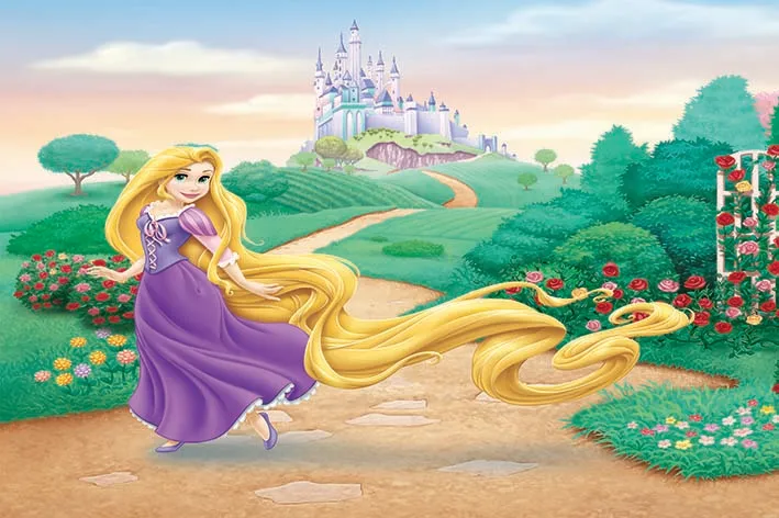 خلفيات للأميرة رابونزيل متشابكة من Disney للبنات خلفيات مخصصة لحفلات أعياد الميلاد وكعك استحمام للأطفال وخلفيات للتصوير