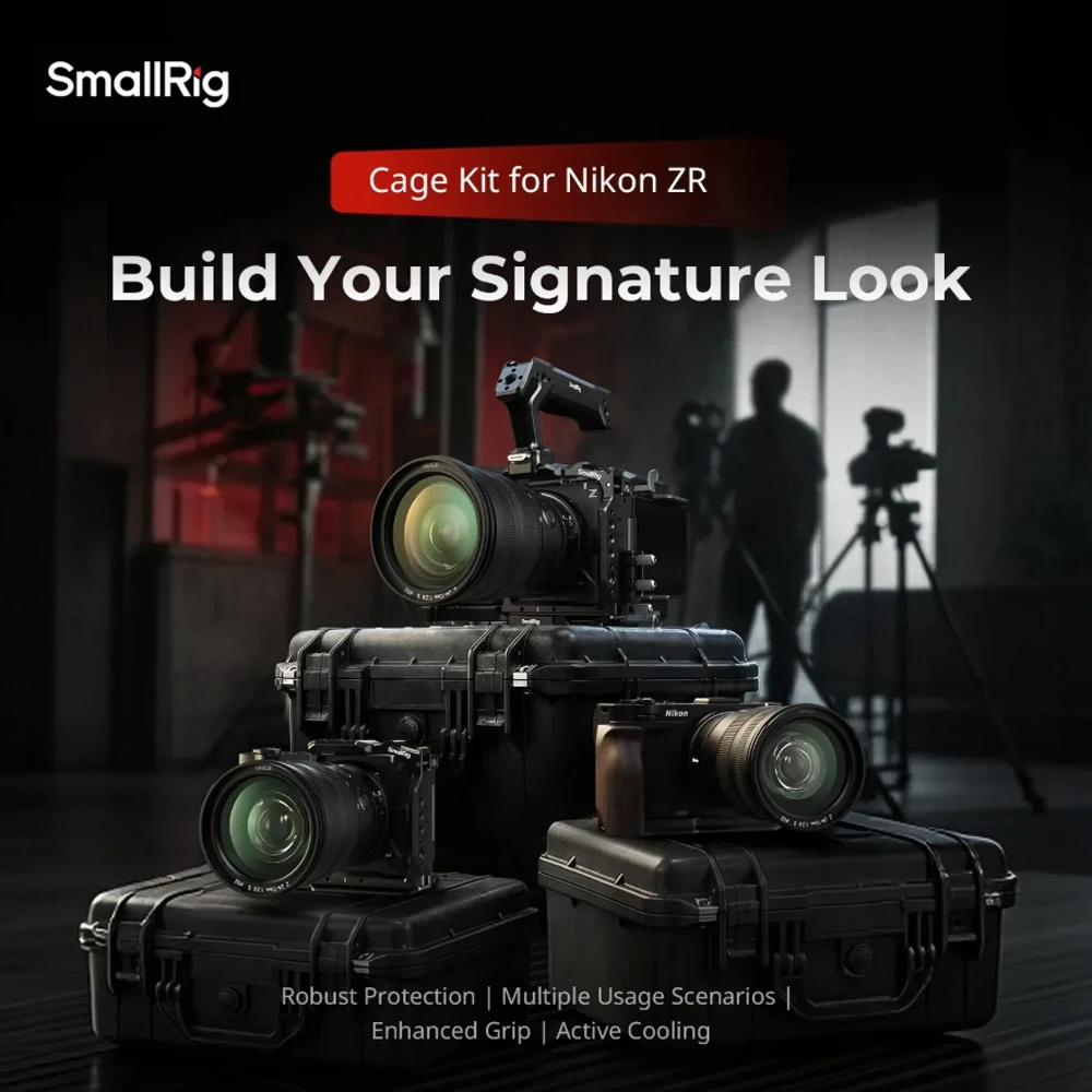 

Комплект кейджей SmallRig HawkLock для Nikon ZR, полный кейдж, полукейдж, V-Mount Power Cage Kit, деревянная L-образная рукоятка, 5904/5905/5906/6113