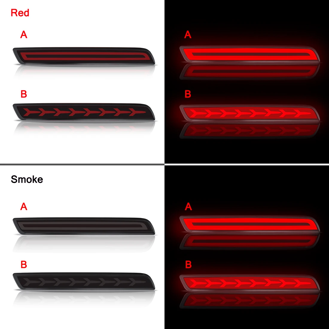 LED Rear Bumper Light For Chevrolet Malibu 2013 2014 2015 Brake Light Turn Signal Lamp Driving Light Start-up Animation 12V