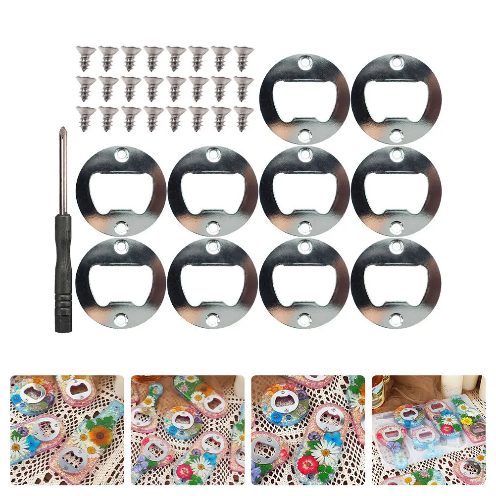 1 Juego de accesorios para hacer abridores de botellas de cerveza, tornillos de inserción de acero inoxidable, regalos artesanales DIY, herramienta portátil ligera