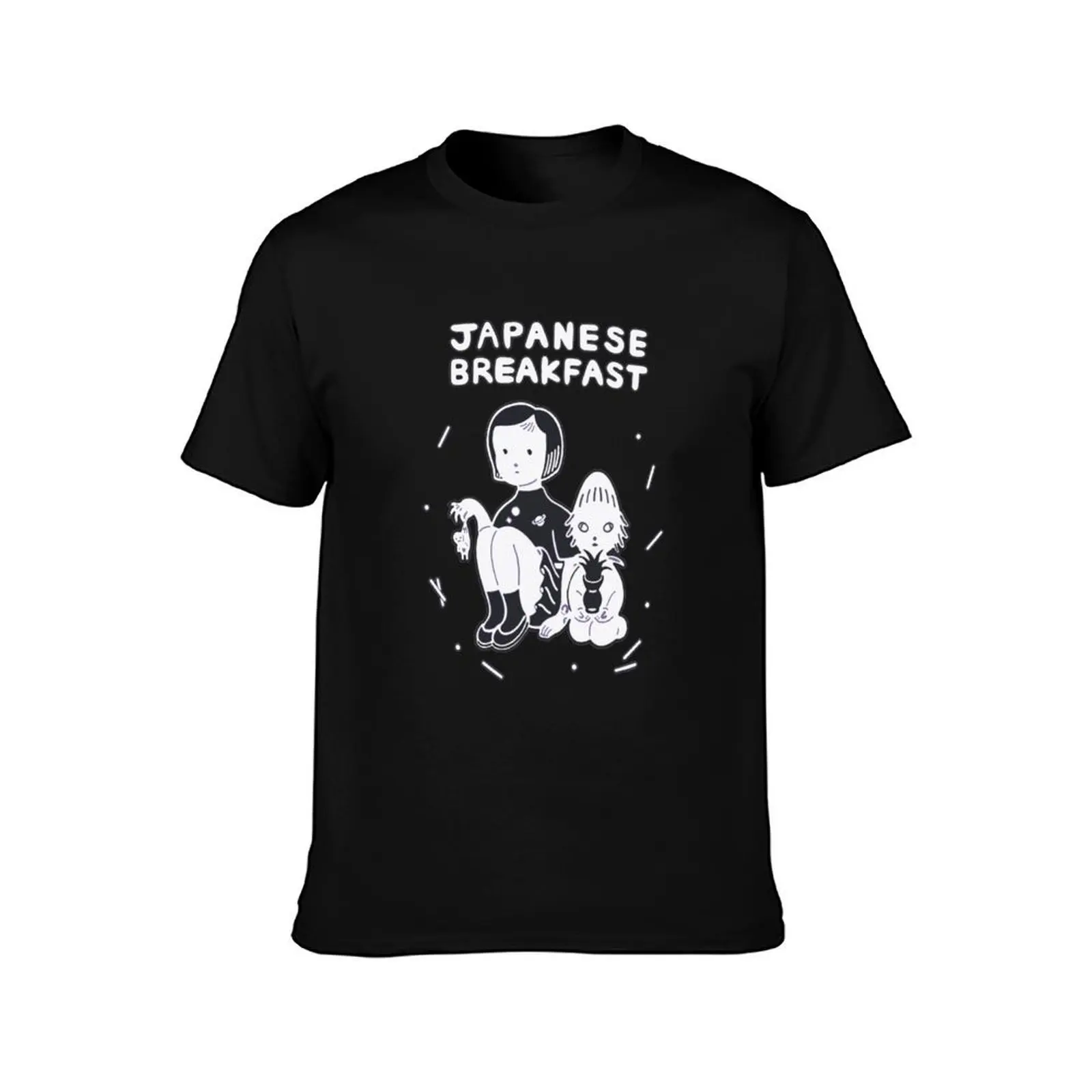 Japanese Breakfast duo band logo T-Shirt, Summer Casual Cotton Tee, Oversized Streetwear Tops, Vintage Graphic Print