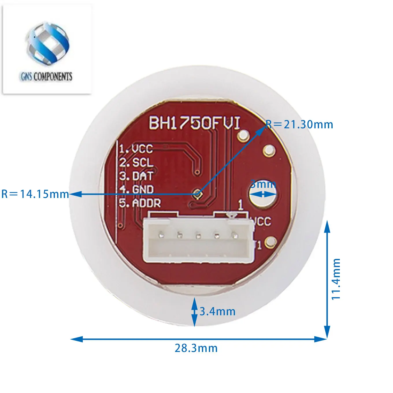 BH1750 BH1750FVI チップ光強度ライトモジュール Arduino 用ライトボール