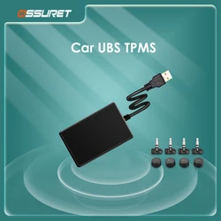 OSSURET Car USB TPMS (Tire Pressure Monitoring System) for Android Multimedia Player Navigation Display Head Unit Autoradio