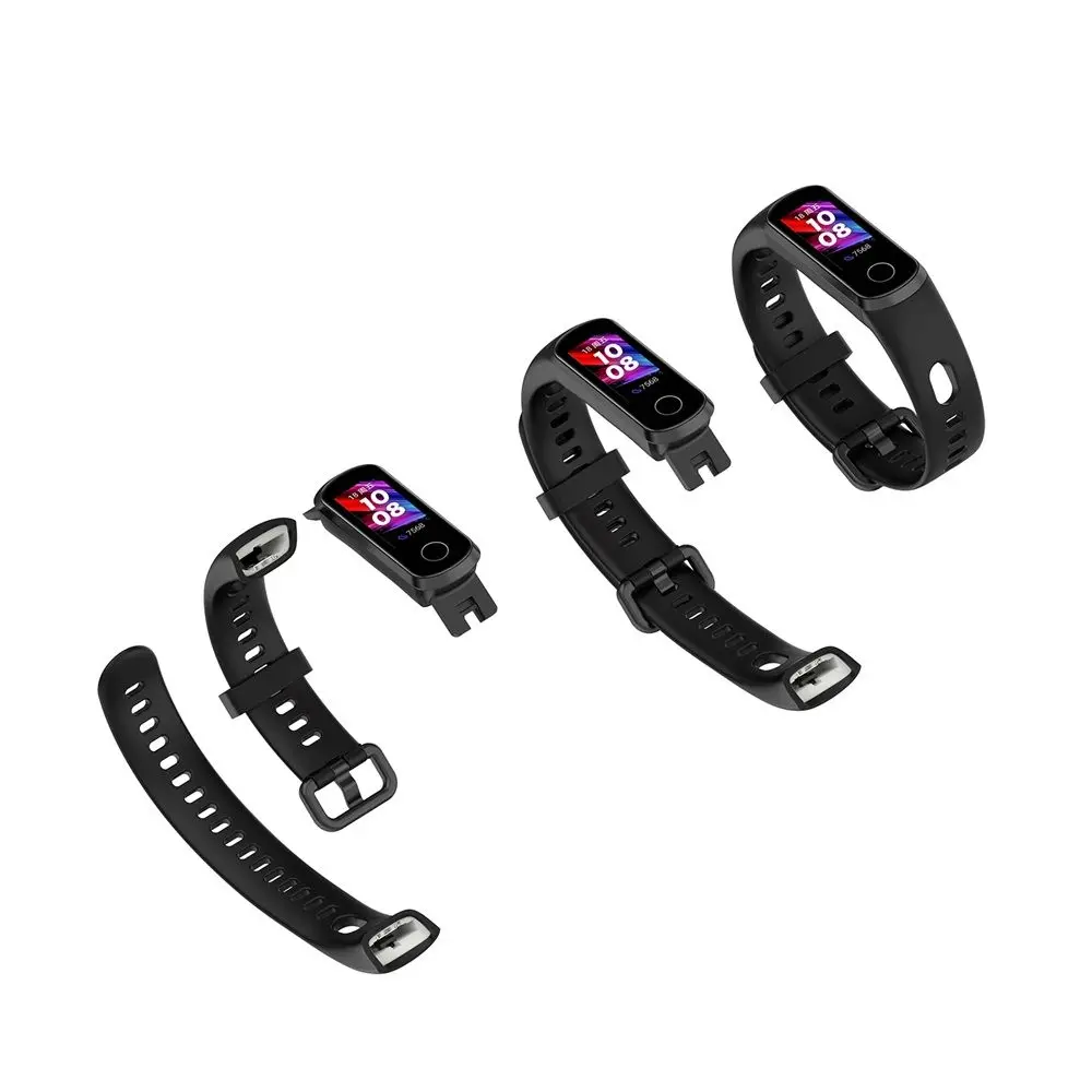 Correa de silicona deportiva para reloj inteligente, correa de repuesto suave para HUAWEI Band 4 ADS-B29 / Honor Band 5i ADS-B19, accesorios