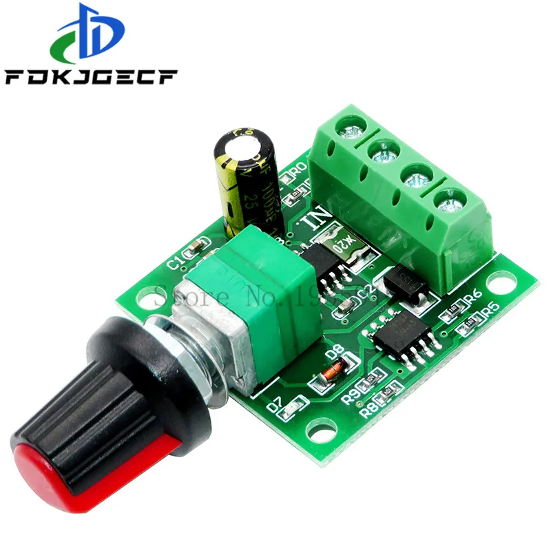 DC 1.8V 3V 5V 6V 12V 2A PWM Motor Speed Controller Low Voltage Motor Speed Control Switch PWM Adjustable Drive Module