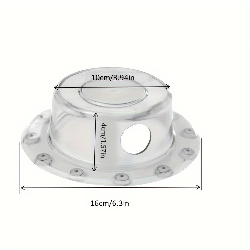 Leak proof bathtub overflow drain cover - suction cup type, durable plastic, easy to install, prevents water damage