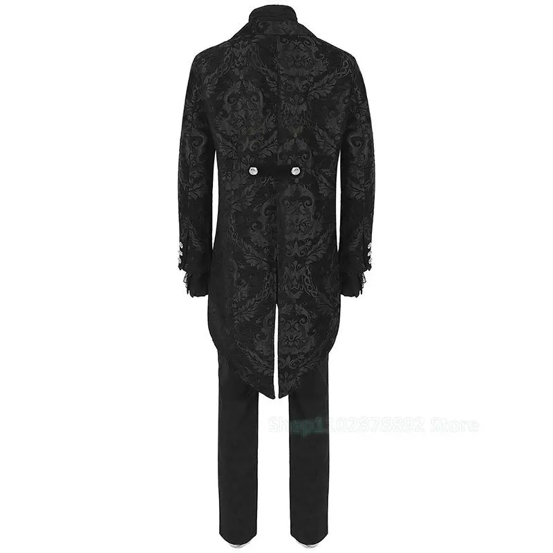 Jaqueta renascentista vitoriana, fantasia de halloween, cosplay, homens, steampunk, trench coat, camisa, calças, vintage, príncipe, sobretudo medieval