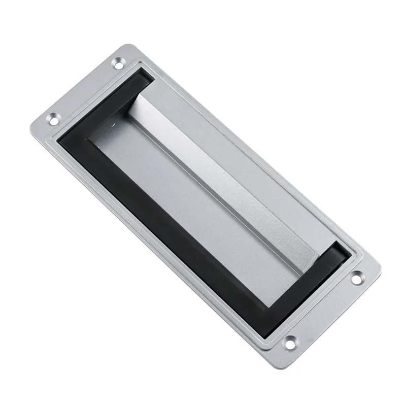 

Aluminum Alloy Square Handle Industrial Equipment Box Handle Foldable Black Square Box Handle