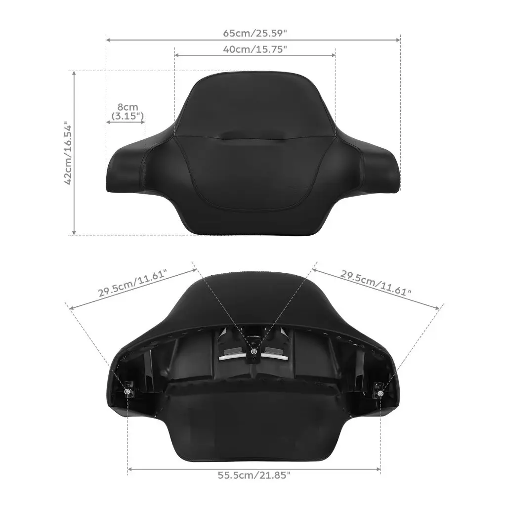 King Trunk Pad For Harley 2014-2025 Touring Road King Road Street Electra Glide Limited Motorcycle Chopped Wrap Around Backrest