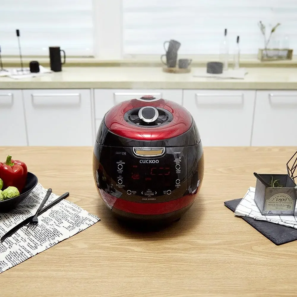 جهاز طهي الأرز بالضغط للتدفئة التعريفي سعة 6 أكواب 13 خيارًا للقائمة دليل صوتي ذكي للتنظيف التلقائي وعاء داخلي من الفولاذ المقاوم للصدأ