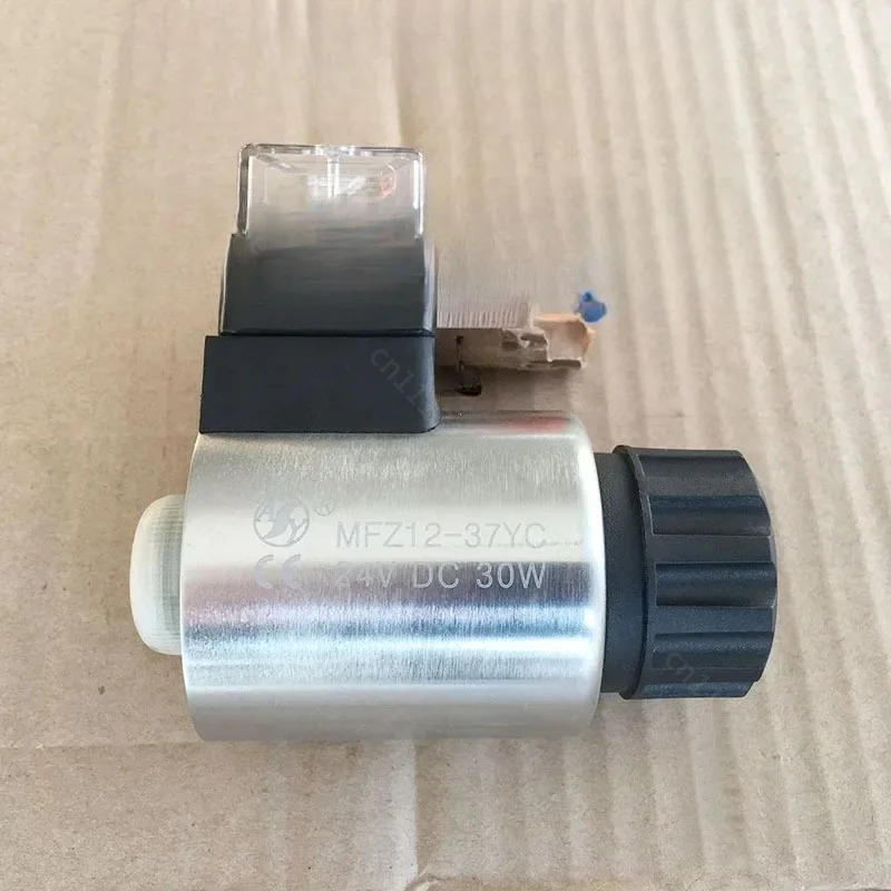 MFZ12‑37YC Solenoid Valve Coil 24V DC 30W Inner Diameter 23mm Height 51mm For Hydraulic System Industrial Equipment