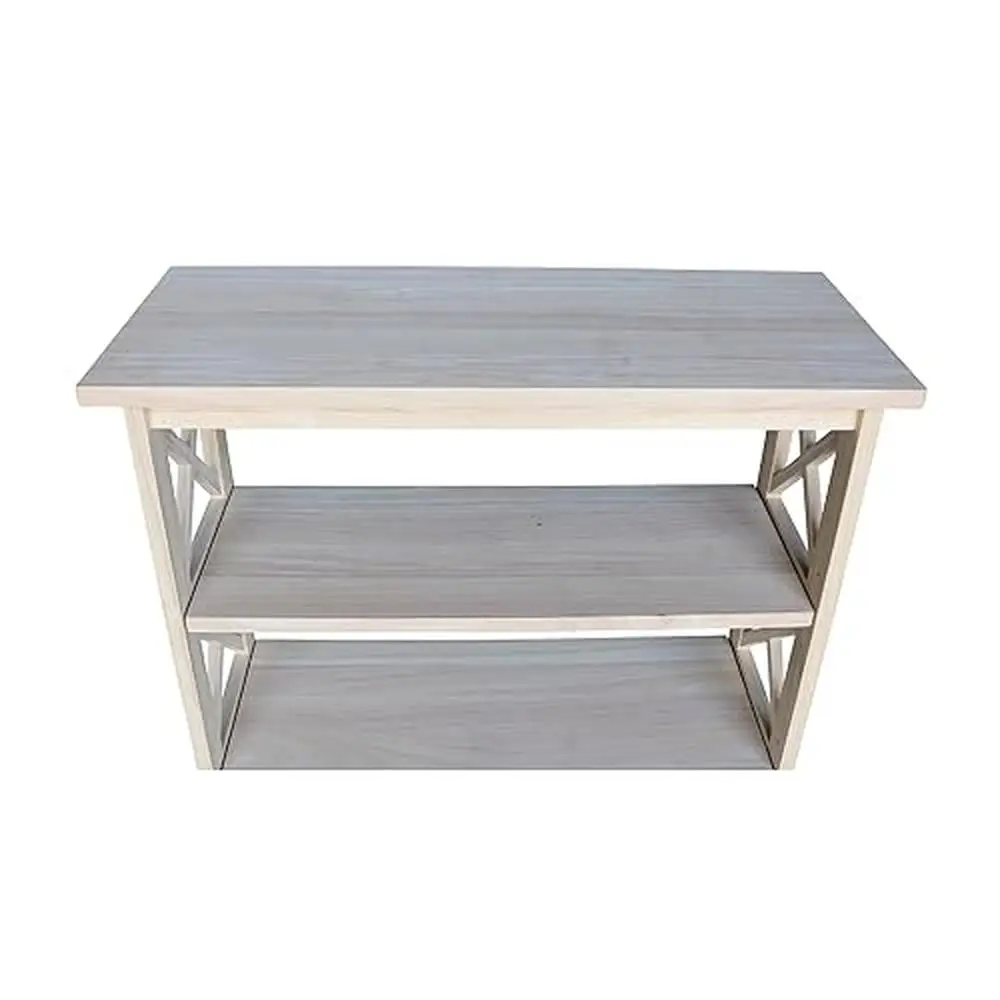 Estantería de madera de granja Rectangular de 3 niveles, estantería ecológica de 30 "W x 12" D x 36 "H