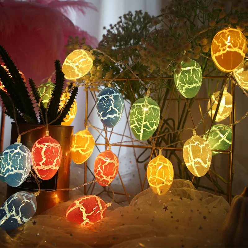 Christmas Decoration 2023 Crack Egg LED Light String Lamp Garden Festival Lighting Strings Room Decor New Year Atmosphere 154