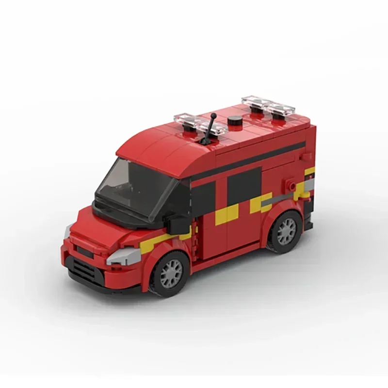 Automodel Moc Bouwstenen Londense Brandweer-Brandweeronderzoekstechnologie Blokkeert Geschenken Kerstspeelgoed Diy Sets Assemblage