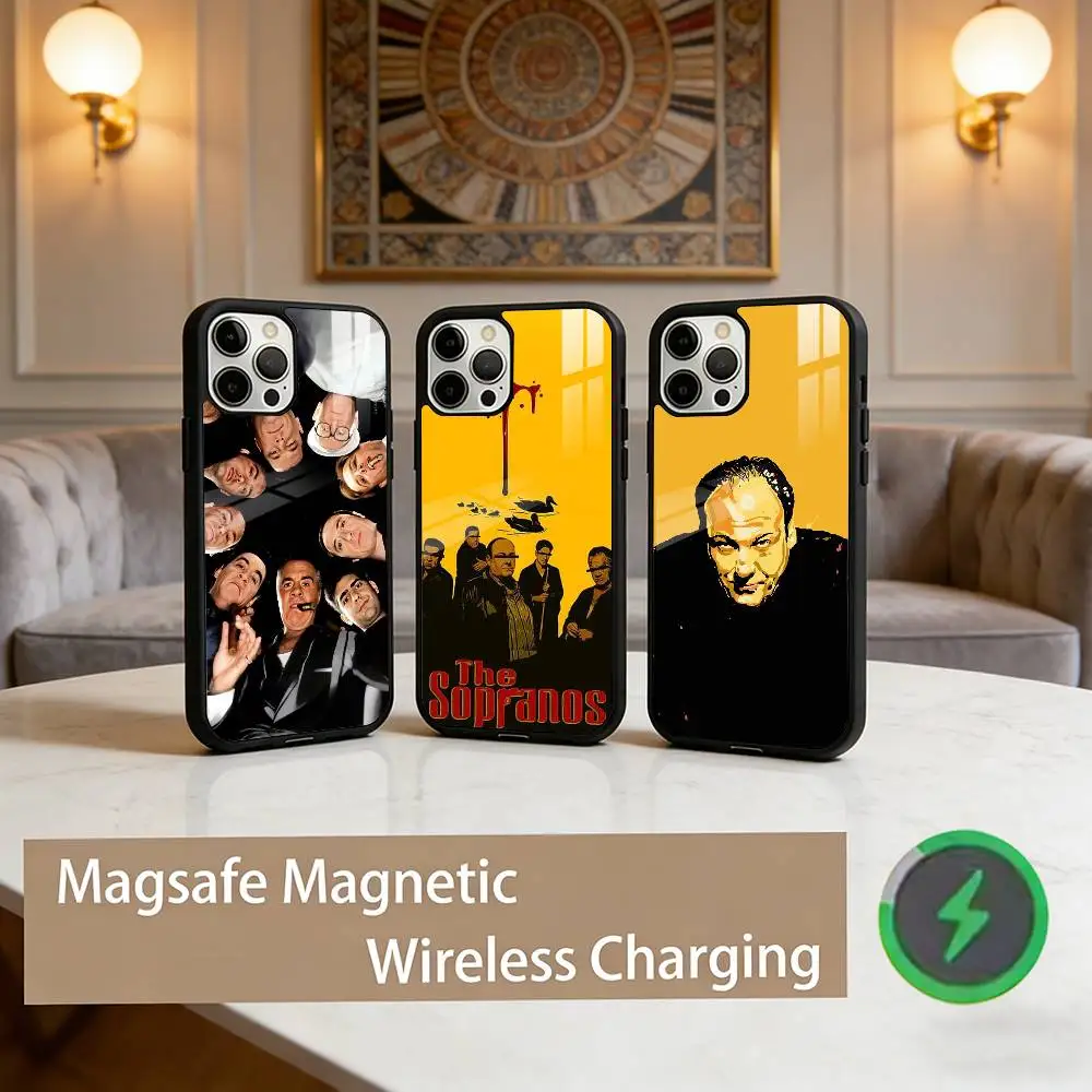 

TV The S-Sopranos Tony Phone Case For iPhone17,16,15,14,13,12,11 Plus,Pro Max Magnetic For Magsafe Wireless Charging
