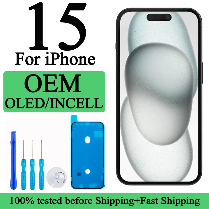 A3090 A2846 A3089 A3092 100% testé Premium Lcd pour IPhone 15 nouvel écran tactile avec remplacement d'écran tactile 3D affichage d'usine