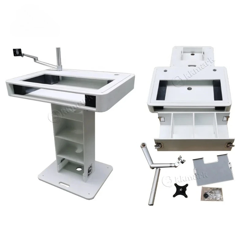 

Detachable Assembly Disc Jockey Podium Stand DJ Control Tower DJ Podium for Pioneer XDJDDJCDJ RANE One with Flight case