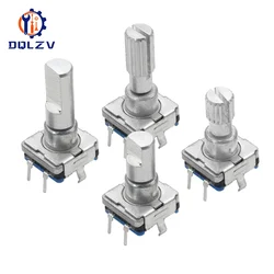 EC11 Reset Encoder Switch With Push Button Switch Turn Left or Right Self Reset Rotary Encoder 5Pin DIP Type 15/20mm Half Plum