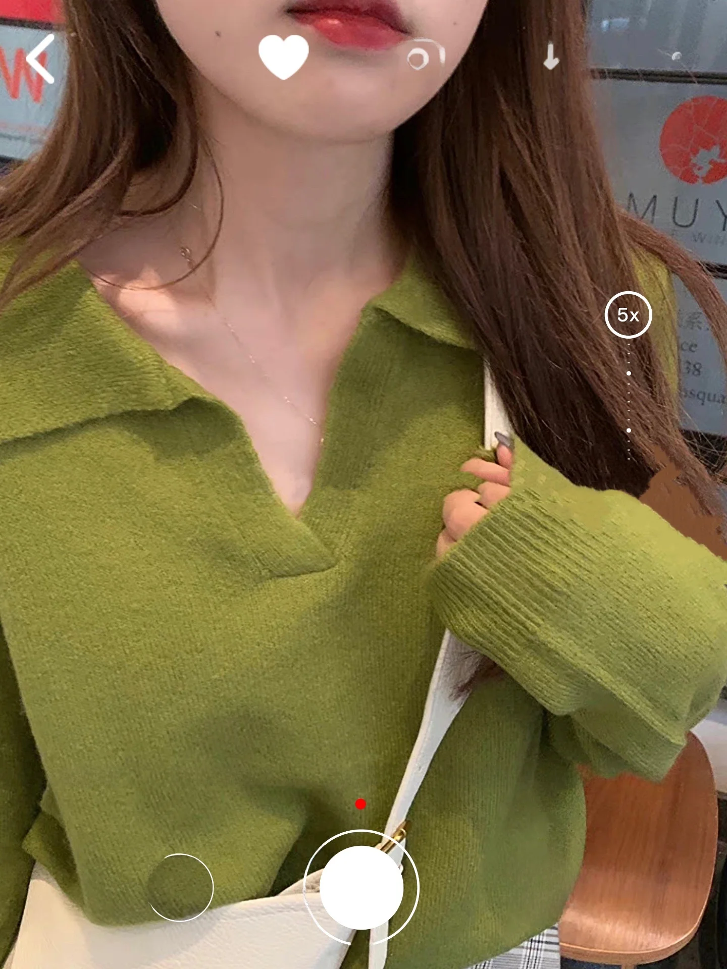 

Свободный вязаный свитер V-Ne с кетом Oversize Version New Batch New Color Commute Sle Long Sve Color