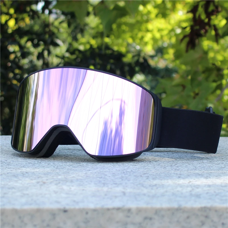 Magnetische Linse, Schneebrille, doppelschichtig, beschlagfrei, UV-Schutz zum Skifahren, Snowboarden, hochauflösende Klarheit, Unisex, Skifahren – Detail 18