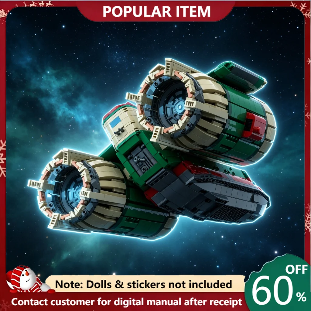 3542PCS Star Battle Space Ship With Twin Thruster Engines Custom Building Block Set Futuristic Puzzle Display Collectible