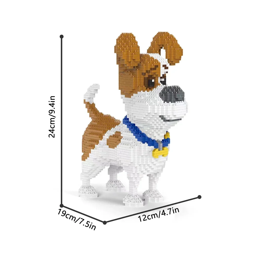 Knew Built Corgi Dog Micro Mini Bouwstenen Speelgoed: Schattig model voor dierenliefhebbers, recreatie, perfecte weergave en cadeau-idee