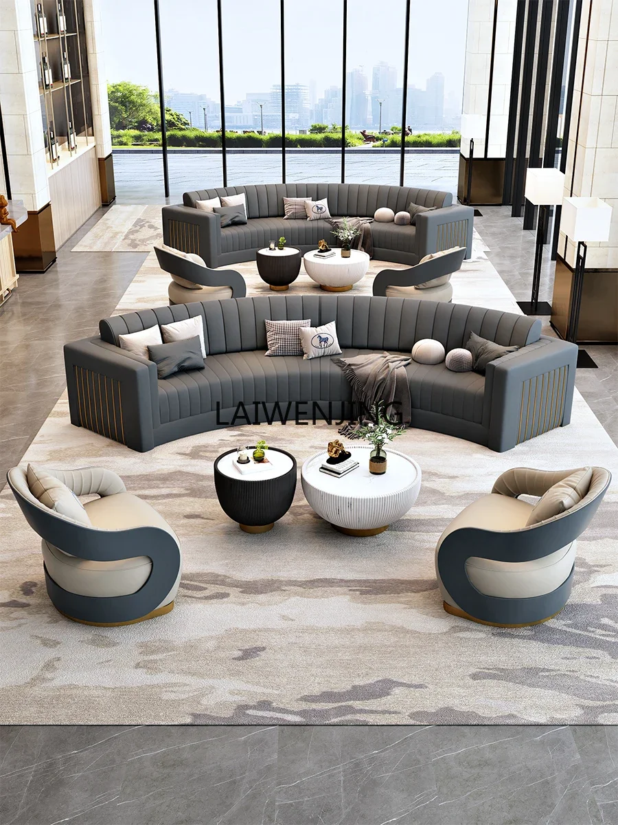 MJY Sales Office Lobby Lobby VIP Business Club Curved Reception Negotiation Sofa