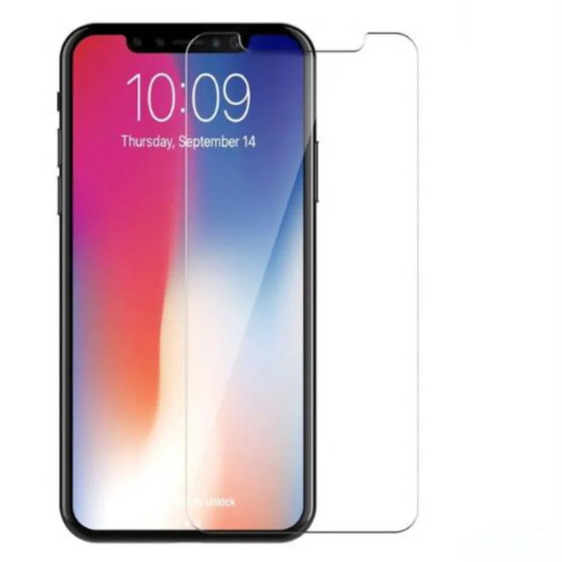 Protecteur d'écran en verre trempé pour iPhone, film transparent, protection d'écran, 5 pièces