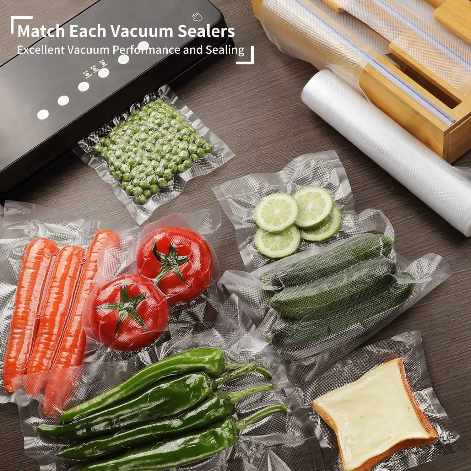 Food Vacuum Sealer Bags for frozen food Transparent Preservation Bag Vacuum Packaging Rolls 12/15/20/25/30cm