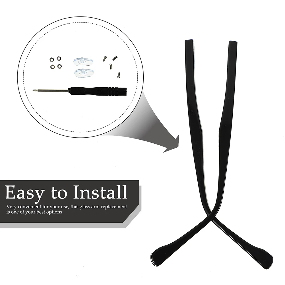 

Metal Glasses Arm Legs Replacements Universal Replacement Eyeglasses Temples Durable Sturdy Wear Resistant Lightweight