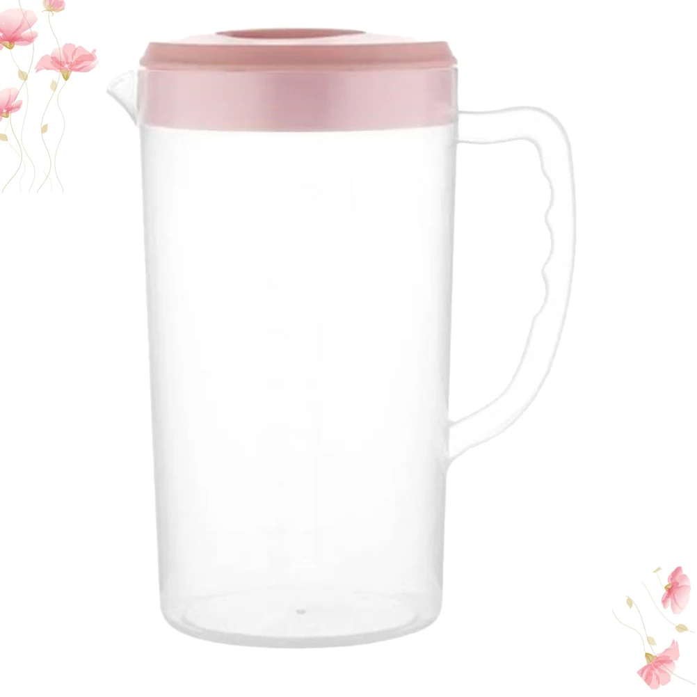 

2200Ml Cold Water Pitcher Food Safe Plastic Beverage Kettle Large Capacity Juice Pot For Family Thanksgiving Picnic Pool Kitchen