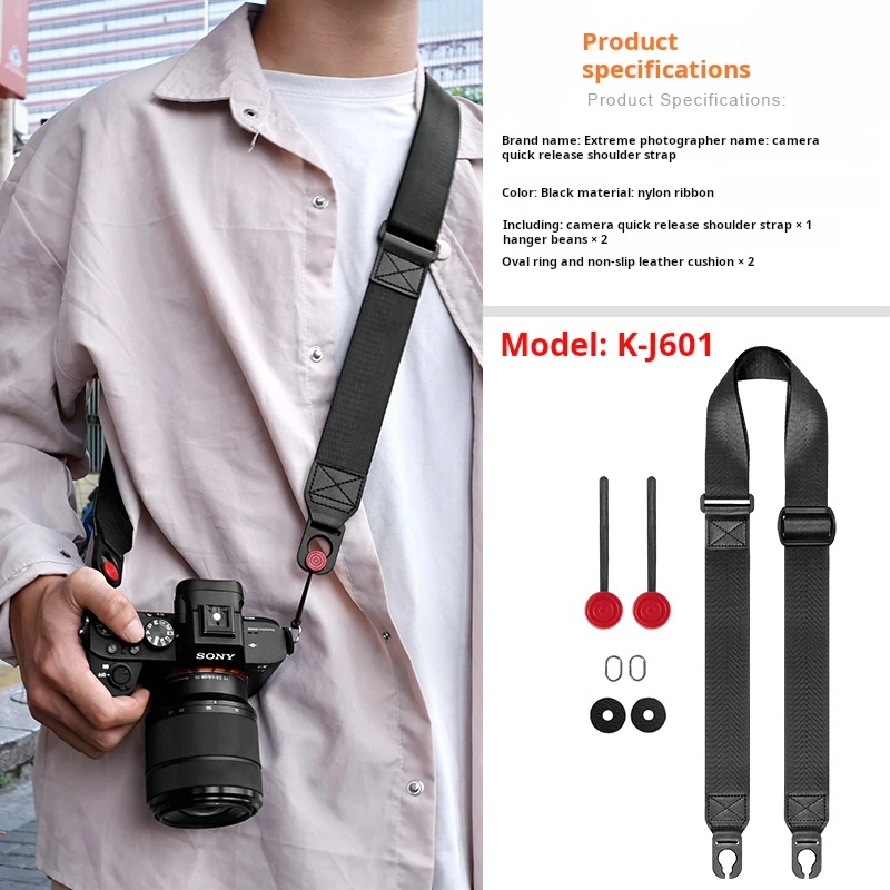 Multifunctional Camera Shoulder Strap Quick Release Belt For Canon EOS R5 R6 Nikon Z7 Z6 Sony A6400 A7M4 A7C Fuji XT4 Micro DSLR