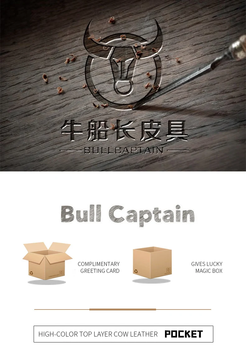 Bull captain Echt leder RFID Männer Brieftasche Kredit Visitenkarte halter Doppel reiß verschluss Rindsleder Brieftasche Geldbörse Carte ira 021 – Detail 1
