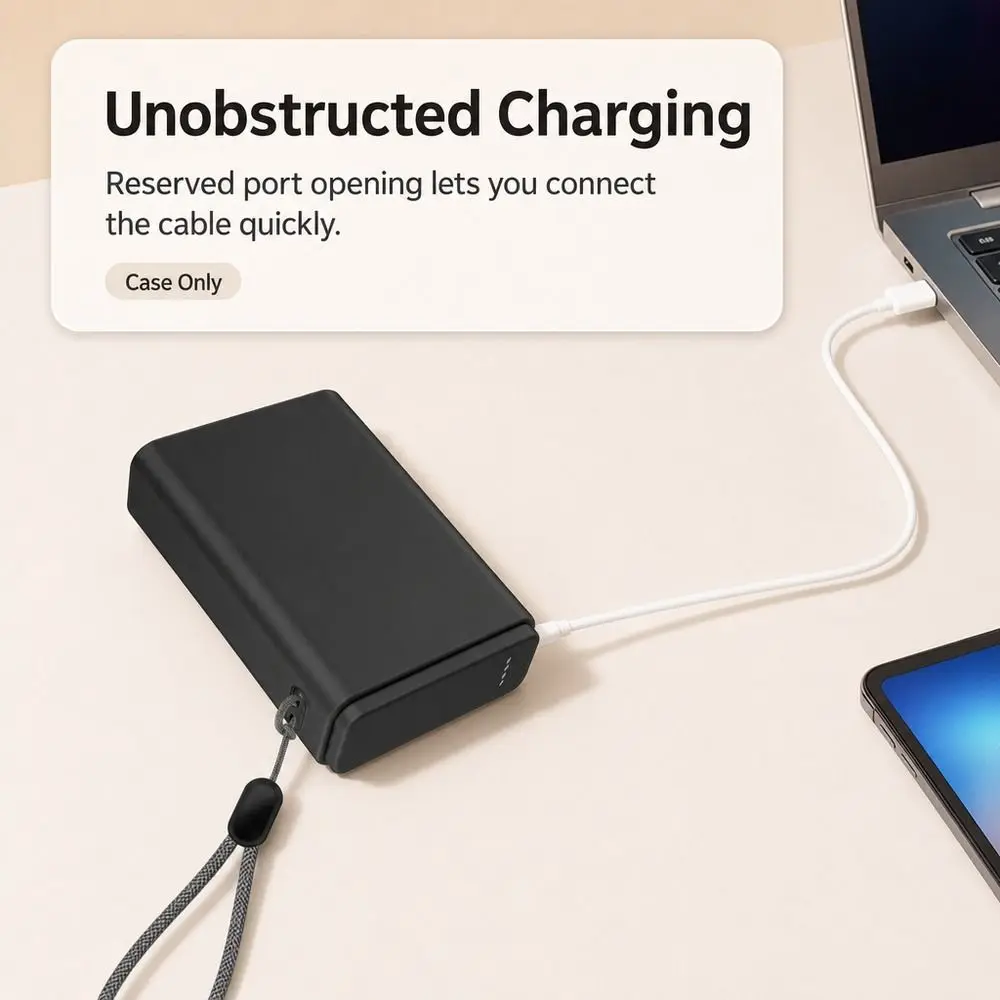 Shockproof Silicone Protective Cover Anti Drop Full Coverage Mobile Power Cover Washable for OPPO SUPERVOOC 120W PBSV12