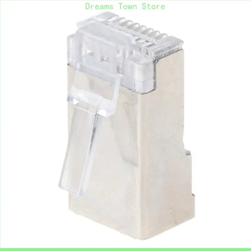 HX6A 10PCS CAT6 8-PIN RJ45 8P8C SOQUETA CONECTOR MODULAR PLIM